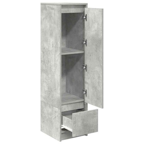 Highboard 29,5x34x119,5 cm spaanplaat betongrijs 5