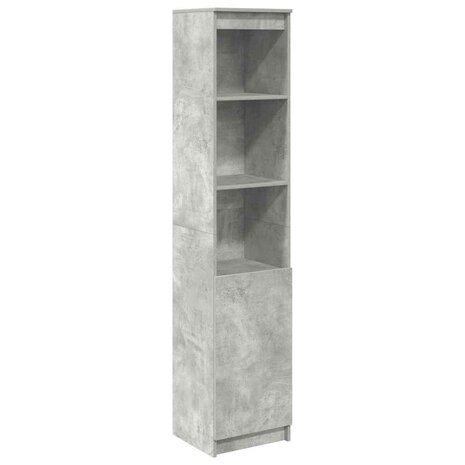 Highboard 37,5x35x180 cm spaanplaat betongrijs 2