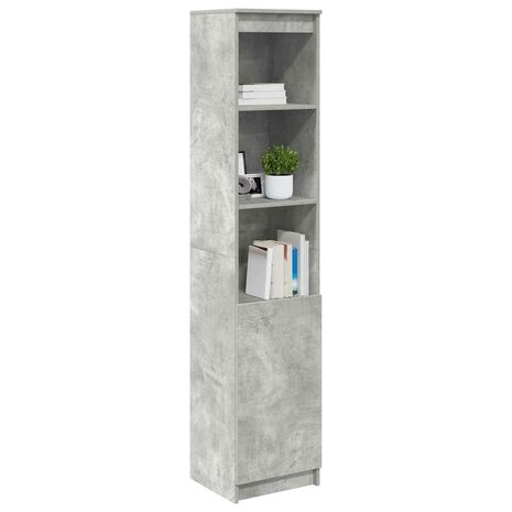 Highboard 37,5x35x180 cm spaanplaat betongrijs 4