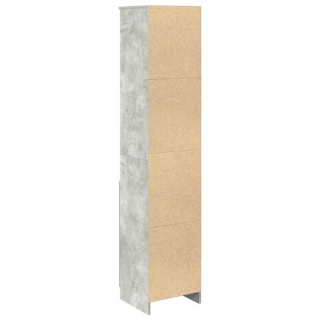 Highboard 37,5x35x180 cm spaanplaat betongrijs 7