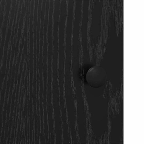 Highboard Zwart Eiken 62 x 32 x 106,5 cm Bewerkt hout 10