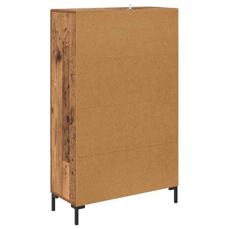 Highboard met lade Oud Hout 69,5 x 31 x 115 cm Bewerkt hout 8