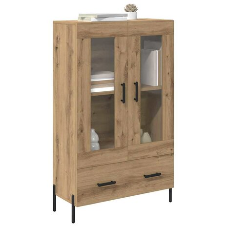 Highboard Corona Artisan Eiken 69,5 x 31 x 115 cm Bewerkt hout 3