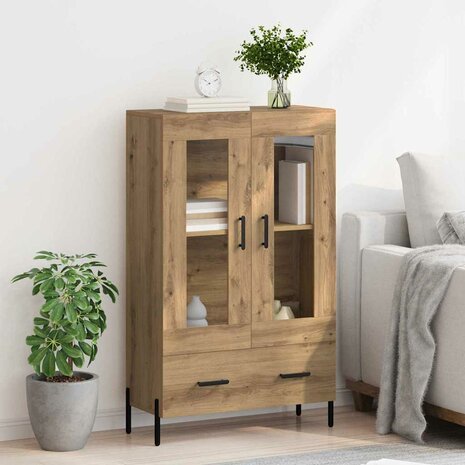 Highboard Corona Artisan Eiken 69,5 x 31 x 115 cm Bewerkt hout 4