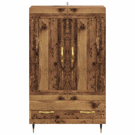 Highboard met lade Oud Hout 69,5 x 31 x 115 cm Bewerkt hout 6