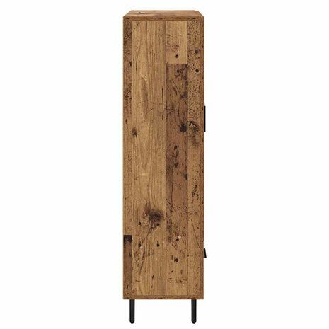 Highboard met lade Oud Hout 69,5 x 31 x 115 cm Bewerkt hout 7