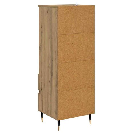 Highboard met lade Artisan Eiken 40 x 36 x 110 cm Bewerkt hout 8