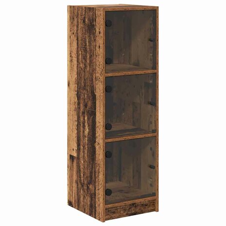 Highboard Oud Hout 35 x 37 x 109 cm Bewerkt hout 2