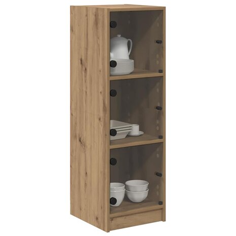 Highboard Artisan Eiken 35 x 37 x 109 cm Bewerkt hout 3