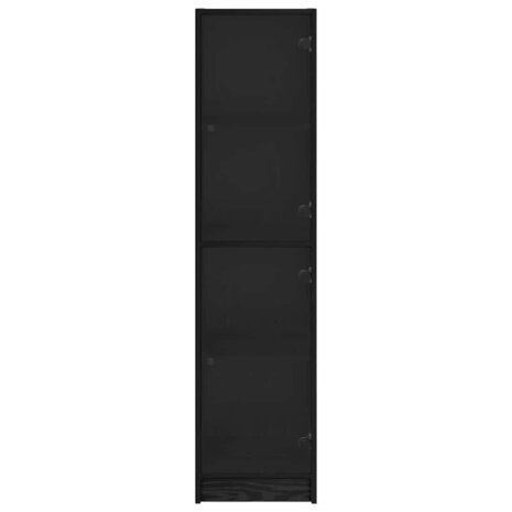 Highboard Zwart Eiken 35 x 37 x 142 cm Bewerkt hout 6