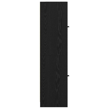 Highboard Zwart Eiken 35 x 37 x 142 cm Bewerkt hout 7
