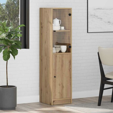 Highboard Artisan Eiken 35 x 37 x 142 cm Bewerkt hout 1