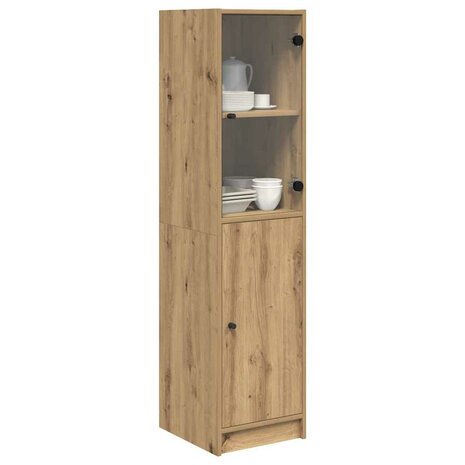 Highboard Artisan Eiken 35 x 37 x 142 cm Bewerkt hout 3