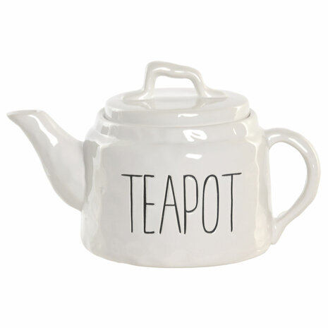 Theepot Home ESPRIT Wit Porselein 600 ml 1