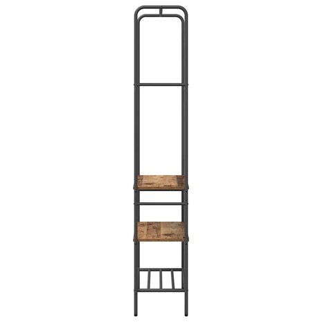 Kledingrek met plank Oud hout 60 x 30 x 171 cm Bewerkt hout 6
