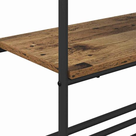 Kledingrek met plank Oud hout 60 x 30 x 171 cm Bewerkt hout 8