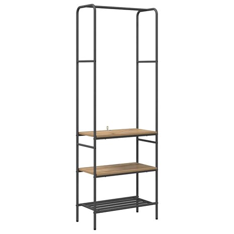 Kledingrek Artisan Eiken 60 x 30 x 171 cm Bewerkt hout 2