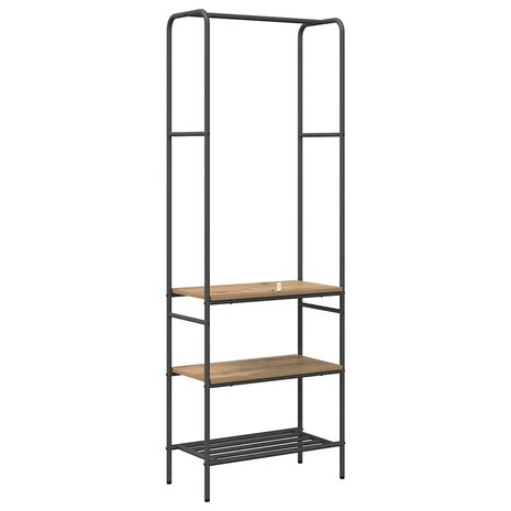 Kledingrek Artisan Eiken 60 x 30 x 171 cm Bewerkt hout 7