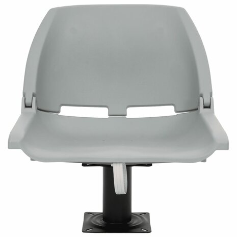 2-delige Bootstoelen set inklapbaar 48x51x41 cm grijs 3