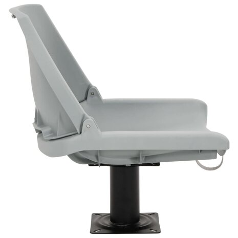 2-delige Bootstoelen set inklapbaar 48x51x41 cm grijs 5