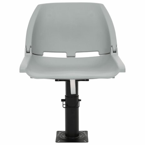 2-delige Bootstoelen set inklapbaar 48x51x41 cm grijs 3