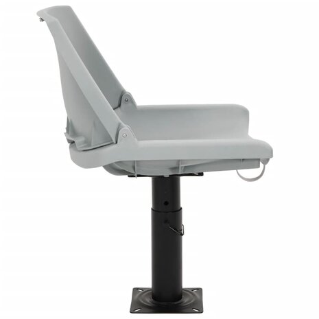 2-delige Bootstoelen set inklapbaar 48x51x41 cm grijs 5