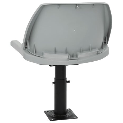2-delige Bootstoelen set inklapbaar 48x51x41 cm grijs 7