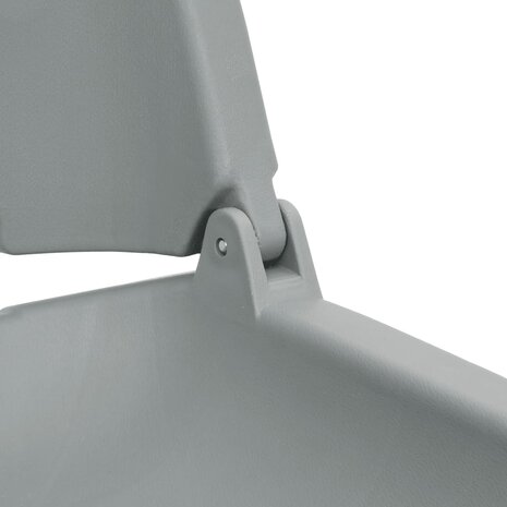 2-delige Bootstoelen set inklapbaar 48x51x41 cm grijs 12