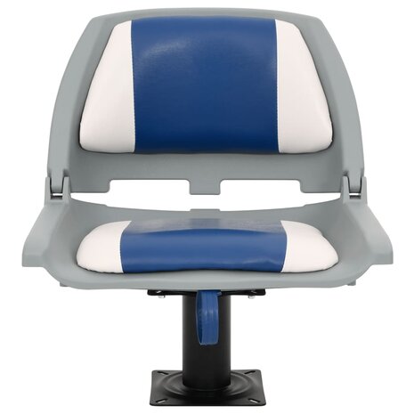 2-delige Bootstoelen set inklapbaar 48x51x41 cm blauw en wit 3