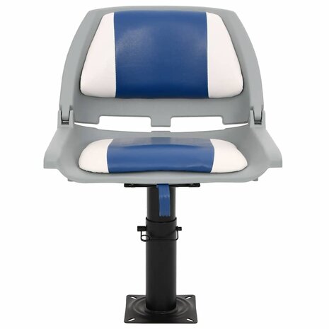2-delige Bootstoelen set inklapbaar 48x51x41 cm blauw en wit 3