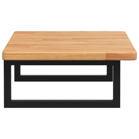 Badkamer wandschap staal en massief eikenhout 5