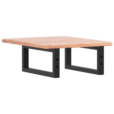 Badkamer wandschap staal en massief eikenhout 6