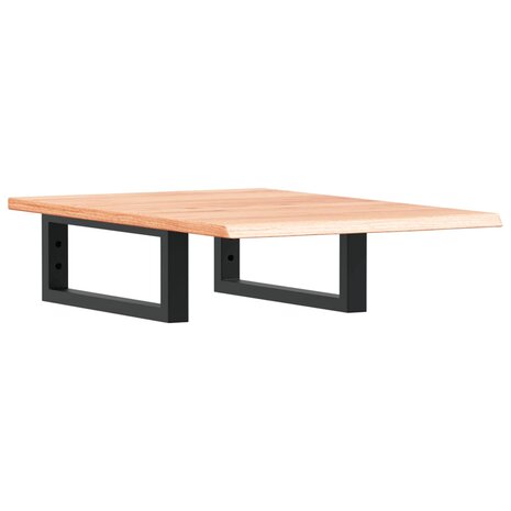 Badkamer wandschap staal en massief eikenhout 2