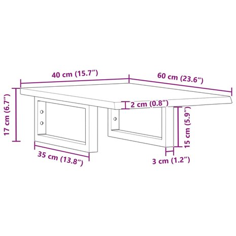 Badkamer wandschap staal en massief eikenhout 11