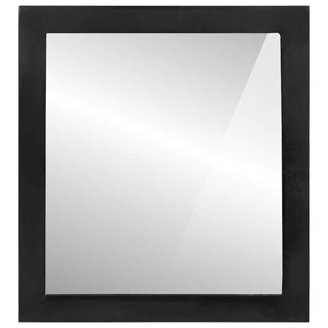 Badkamerspiegel 55x1x60 cm glas en massief mangohout 1