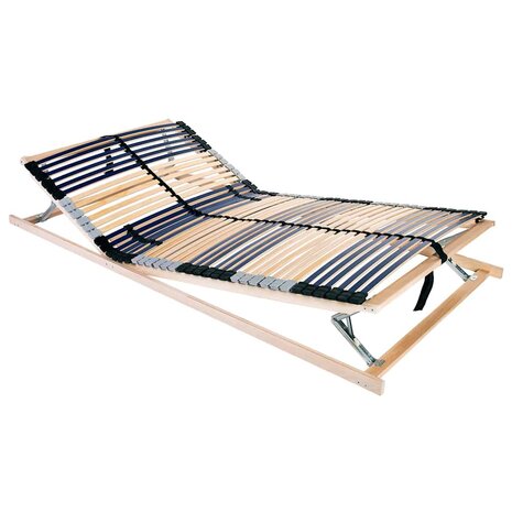 Lattenbodem Bruin 140 x 190 cm Massief beukenhout 1
