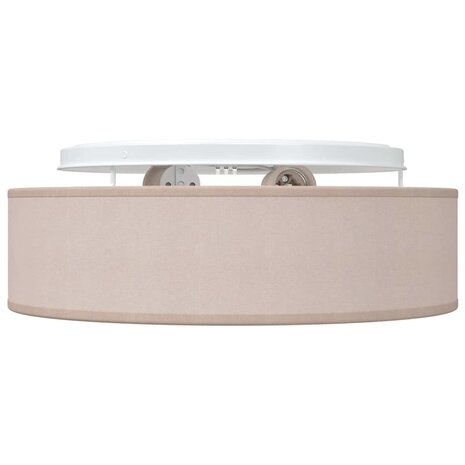 Plafonni&egrave;re met schijnwerpers Taupe 38 x 38 x 13,5 cm Stof 5