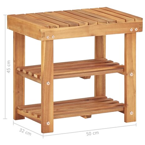 Schoenenrek 50x32x45 cm massief acaciahout 5