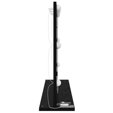 Make-up spiegel Rechthoekig Zwart Eiken 80 x 15 x 18 cm 5