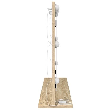 Make-up spiegel Rechthoekig Sonoma Eiken 80 x 55 x 18 cm 5