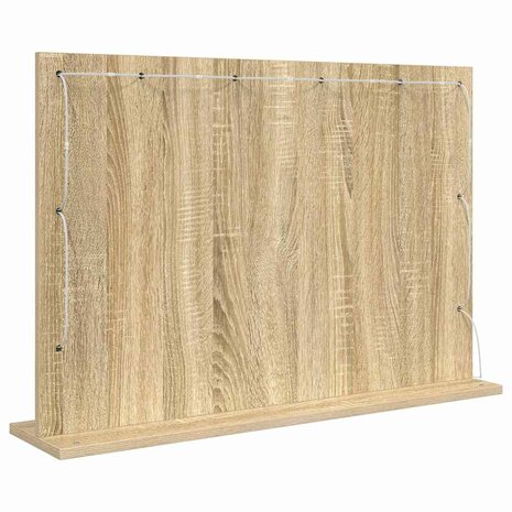 Make-up spiegel Rechthoekig Sonoma Eiken 80 x 55 x 18 cm 6