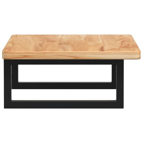 Badkamer wandschap staal en massief eikenhout 5