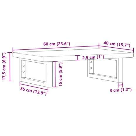 Badkamer wandschap staal en massief eikenhout 11