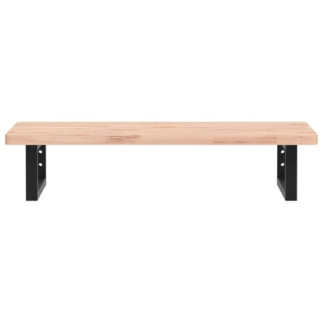 Badkamer wandschap staal en massief beukenhout 4