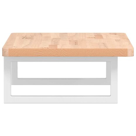 Badkamer wandschap staal en massief beukenhout 5