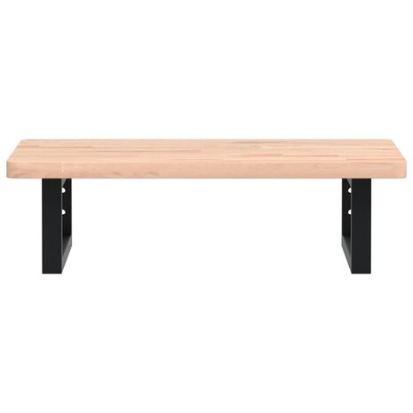 Badkamer wandschap staal en massief beukenhout 4