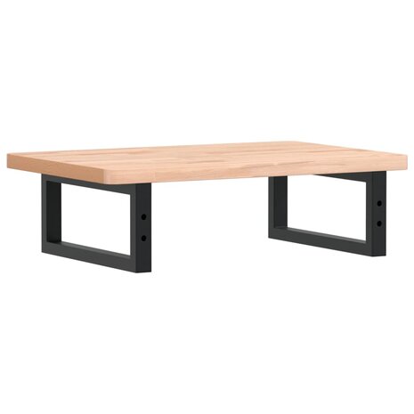 Badkamer wandschap staal en massief beukenhout 6
