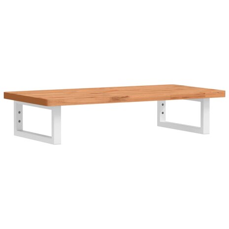 Badkamer wandschap staal en massief beukenhout 2