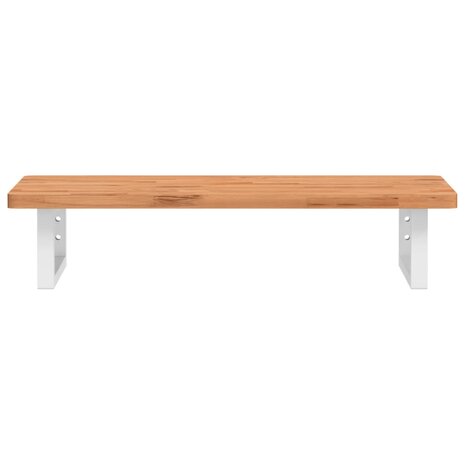 Badkamer wandschap staal en massief beukenhout 4