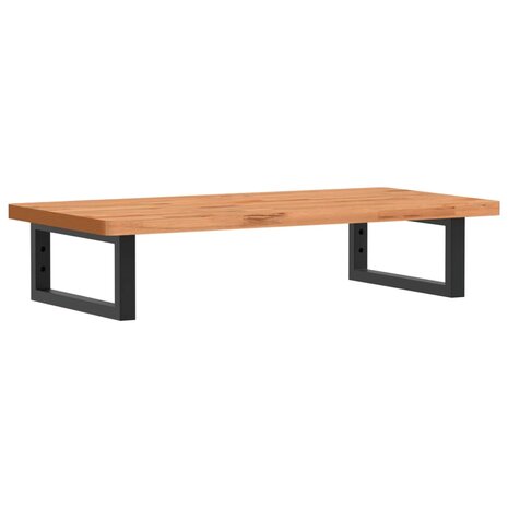 Badkamer wandschap staal en massief beukenhout 2